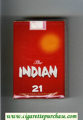 The Indian 21 cigarettes soft box