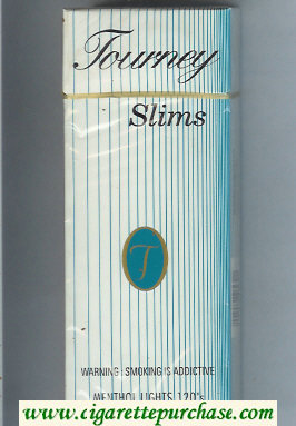 Tourney Slims Menthol Lights 120s Cigarettes hard box