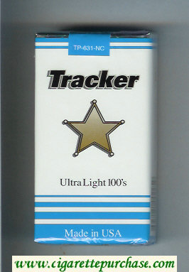 Tracker Ultra Light 100s Cigarettes soft box