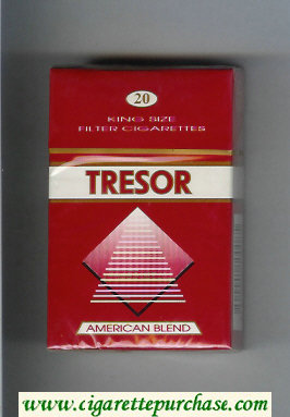 Tresor American Blend cigarettes red and white hard box