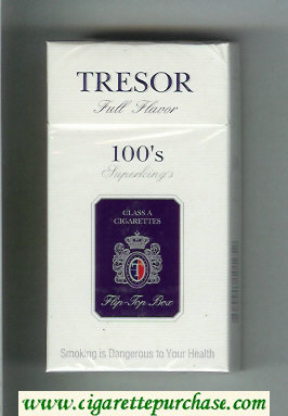 Tresor Full Flavor 100s Superkings cigarettes hard box