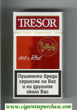 Tresor 100s Red cigarettes hard box