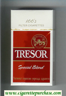 Tresor Special Blend 100s Filter cigarettes hard box