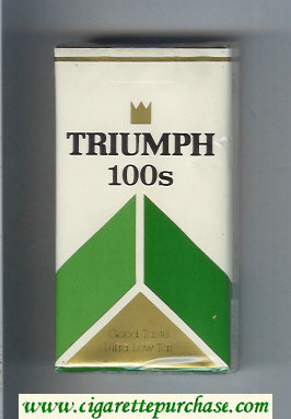 Triumph 100s Good Taste cigarettes Menthol soft box