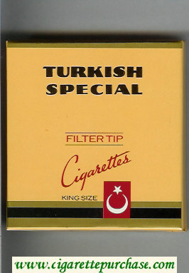 Turkish Special cigarettes wide flat hard box