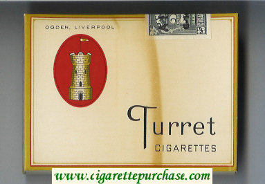 Turret 25 cigarettes wide flat hard box