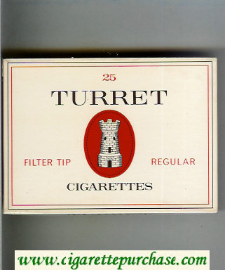 Turret Filter Tip Regular 25 cigarettes wide flat hard box