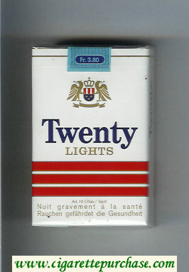Twenty Lights cigarettes soft box