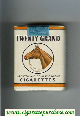 Twenty Grand Imported and Domestic Blend cigarettes soft box