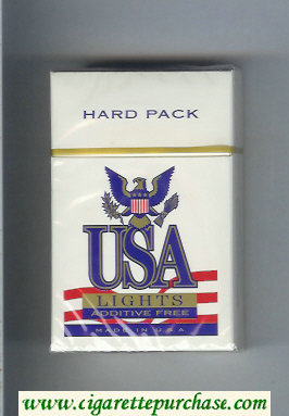 USA Lights Additive Free cigarettes hard box