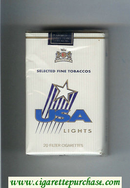 USA Lights cigarettes soft box
