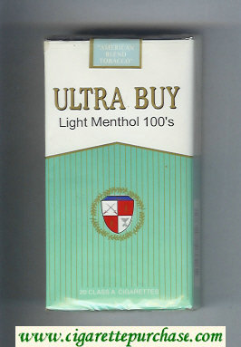 Ultra Buy Light Menthol 100s cigarettes soft box