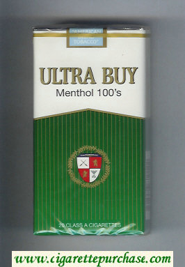 Ultra Buy Menthol 100s cigarettes soft box