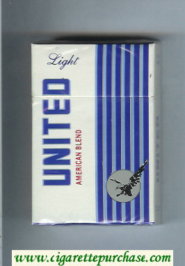 United American Blend Light cigarettes hard box