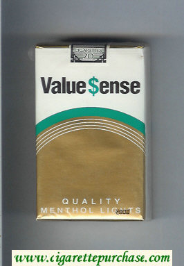 Value Sense Quality Menthol Lights cigarettes soft box