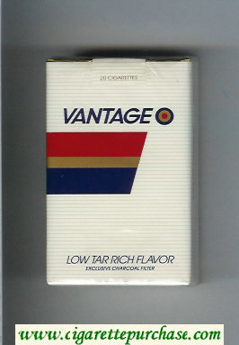 Vantage Cigarettes soft box