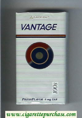 Vantage Fresh Flavor 100s Cigarettes soft box