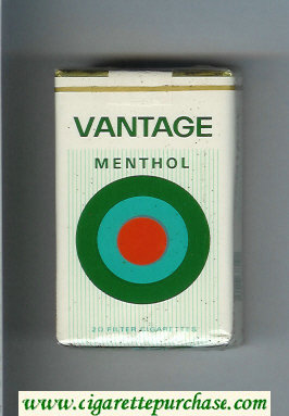Vantage Menthol Cigarettes soft box