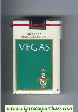 Vegas Cigarettes white and green soft box