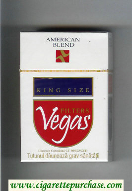 Vegas American Blend Filters Cigarettes hard box
