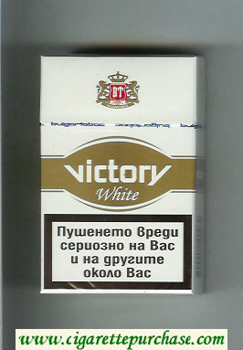 Victory White cigarettes hard box