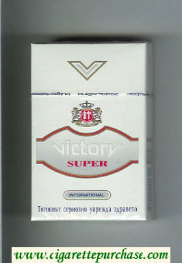 Victory Super International cigarettes hard box