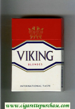 Viking Blondes International Taste cigarettes hard box