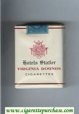 Virginia Rounds Hotels Statler cigarettes soft box