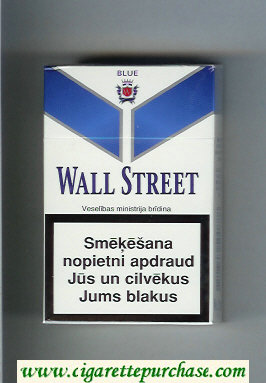 Wall Street Blue cigarettes hard box