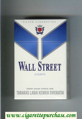 Wall Street Lights cigarettes hard box