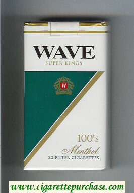 Wave 100s Menthol cigarettes soft box