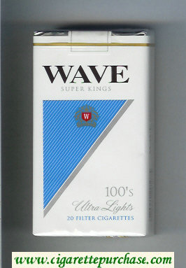 Wave 100s Ultra Lights cigarettes soft box