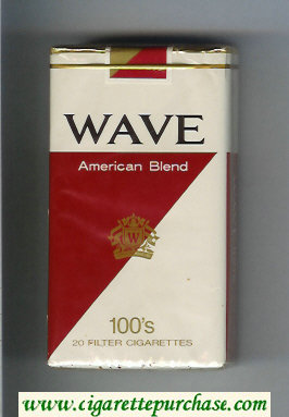 Wave American Blend 100s cigarettes soft box
