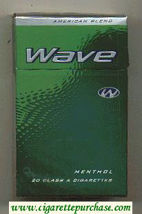 Wave Menthol cigarettes hard box