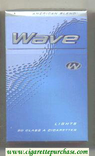 Wave Lights cigarettes hard box