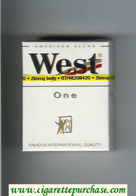 West 'R' One American Blend hard box cigarettes