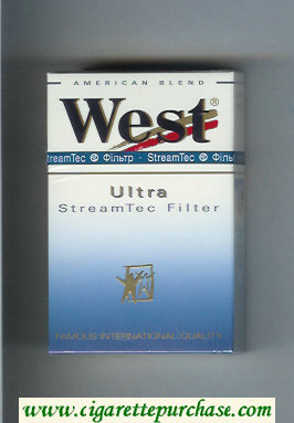 West 'R' Ultra StreamTec Filter American Blend cigarettes hard box