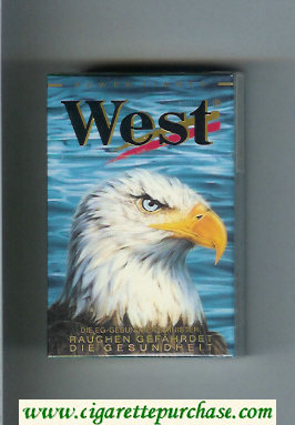 West 'R' 19 Power Lights cigarettes hard box