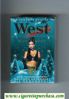 West 'R' hard box Christman Edition Full Flavor cigarettes