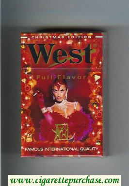 West 'R' Full Flavor Christman Edition 20 cigarettes hard box