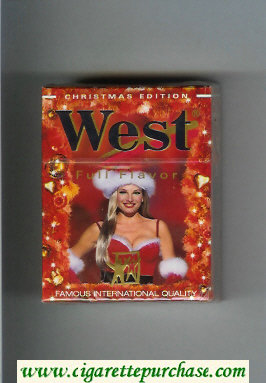 West 'R' Full Flavor Christman Edition Short cigarettes hard box