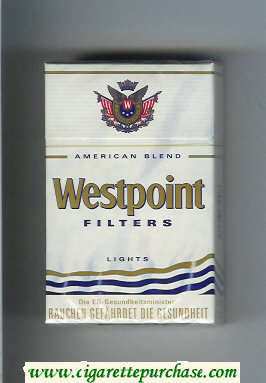 Westpoint Filters Lights American Blend cigarettes hard box