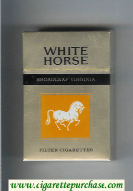 White Horse Broadleaf Virginia Filter cigarettes hard box