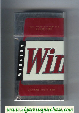 Winston Filters 100s cigarettes hard box