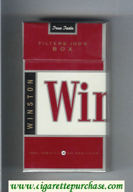 Winston Filters 100s Box cigarettes hard box