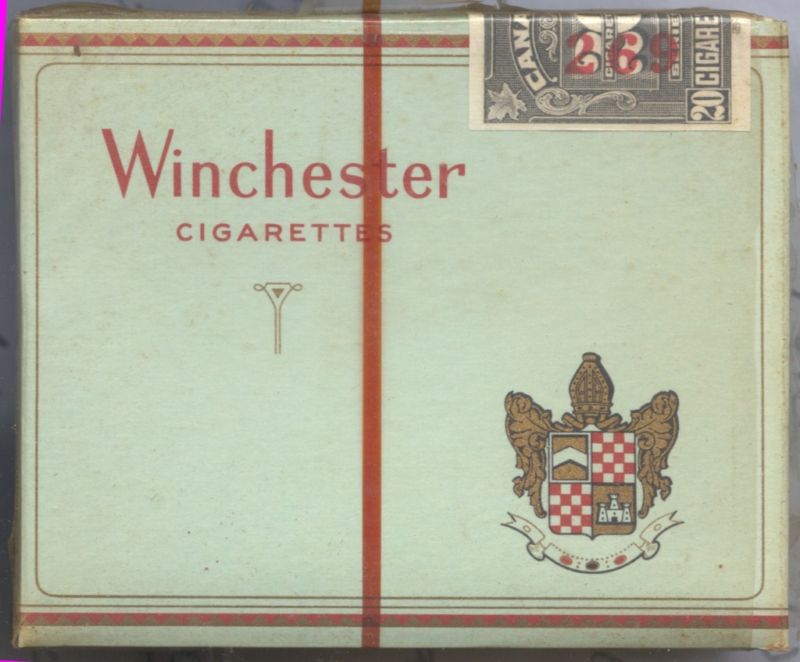 Winchester Cigarettes wide flat hard box