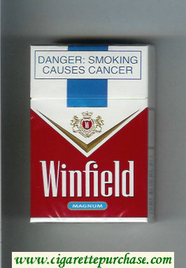 Winfield Magnum Cigarettes red and white hard box