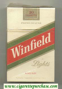 Winfield Lights Cigarettes hard box