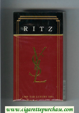 YSL Ritz Luxury 100s cigarettes hard box