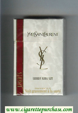 YSL Yves Saint Laurent Lights Luxury cigarettes hard box